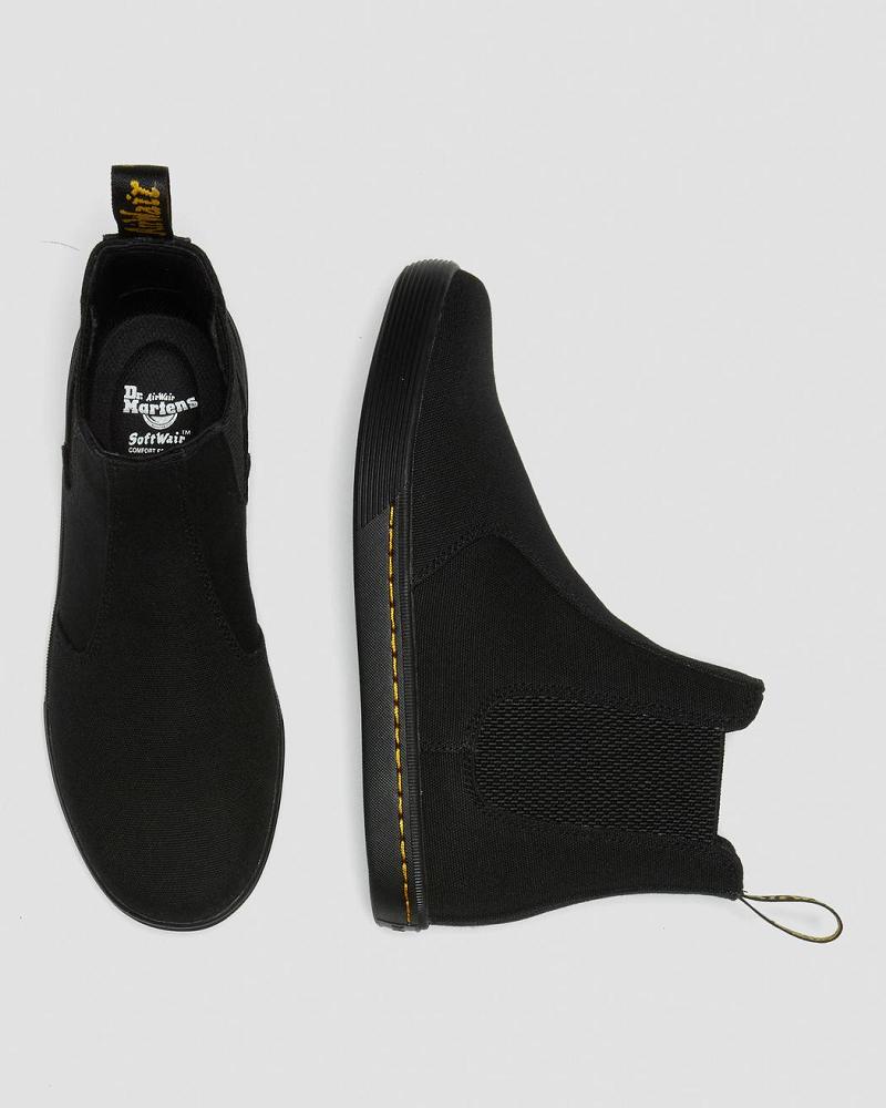 Dr Martens Makela Canvas Vrijetijds Enkellaars Dames Zwart | NL 700GSO